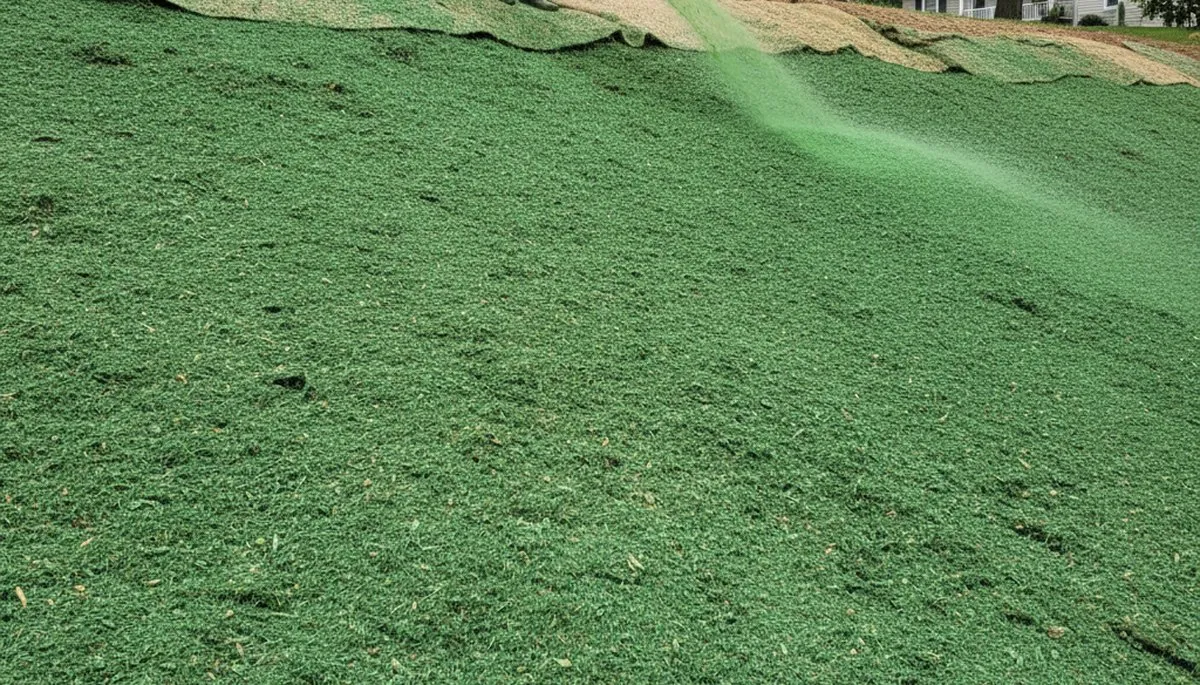 Professional hillside hydroseeding for erosion control and soil stabilization in Green Bay, WI