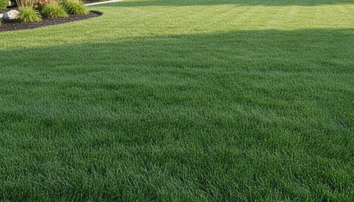 Lush, healthy residential lawn showing expert maintenance results by Chop Chop Landscaping in Green Bay WI